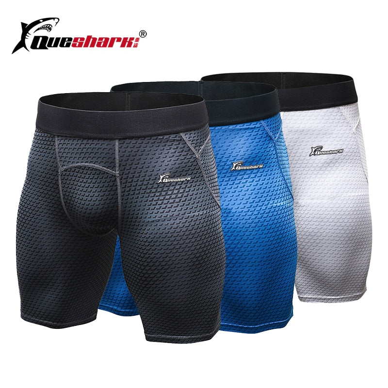 Men Running Shorts Compression Sports Short Leggings Gym Fitness Short Tights Slim Bodybuilding