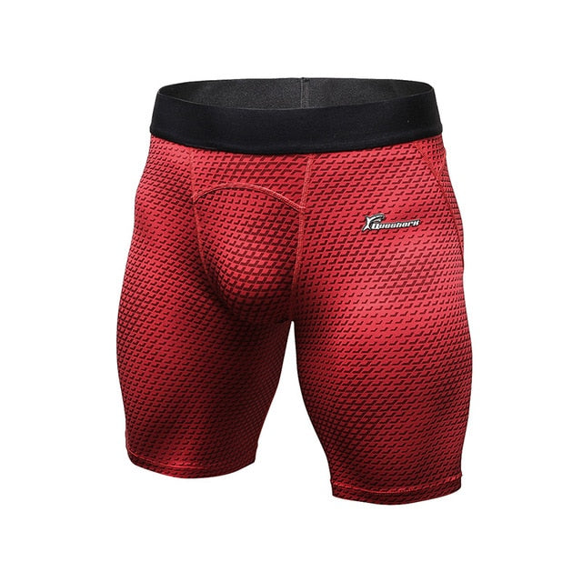 Men Running Shorts Compression Sports Short Leggings Gym Fitness Short Tights Slim Bodybuilding