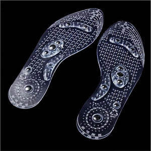 Magnetic Therapy Health Massage Insole Transparent Silicone Anti-fatigue Care Soles of the feet Massage Men Women