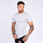 Gym Cotton t shirt Running Shirt Men Quick Dry Short Sleeve Fitness T-shirts Gym Training