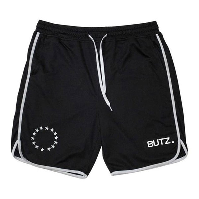 NEW Running Shorts Men Fitness Gym Shorts printing Sport Shorts Workout Jogging