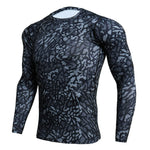 Quick Dry Male Gym Workout t shirt Long Sleeve Sport Shirt Men Camouflage Fitness