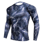 Quick Dry Male Gym Workout t shirt Long Sleeve Sport Shirt Men Camouflage Fitness