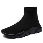 Light High Top New Breathable Flying Socks Shoes Women Sports Elastic Socks Sneakers