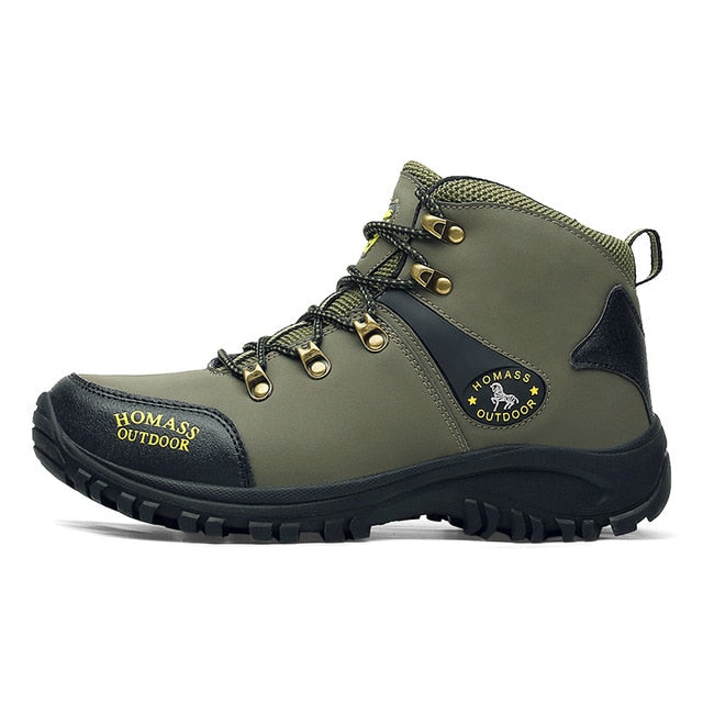 Men Waterproof Hiking Shoes Breathable Tactical Combat Army Boots