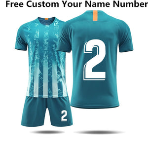 Soccer uniforms Futbol Kits Custom Youth Football Shirt Shorts, Soccer training Suit