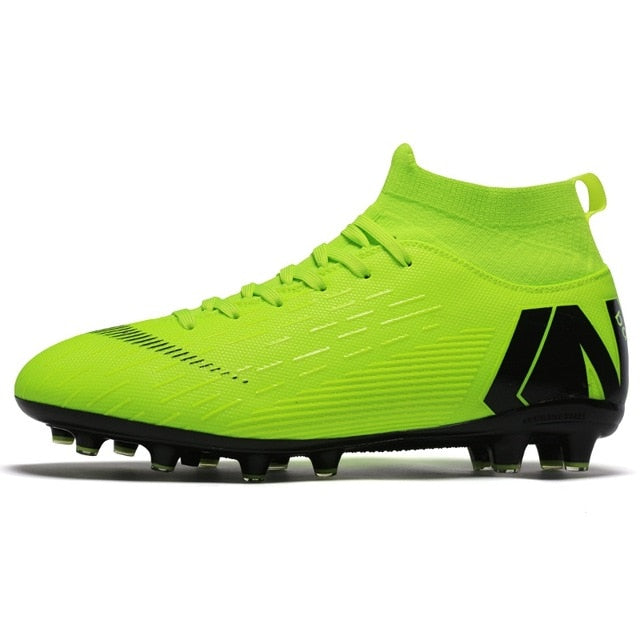 Hot Sale Mens Soccer Cleats High Ankle Football Shoes Long Spikes Outdoor Soccer