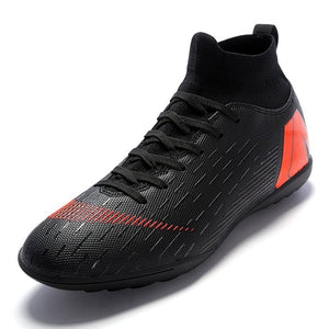 Hot Sale Mens Soccer Cleats High Ankle Football Shoes Long Spikes Outdoor Soccer