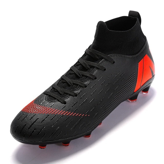 Hot Sale Mens Soccer Cleats High Ankle Football Shoes Long Spikes Outdoor Soccer