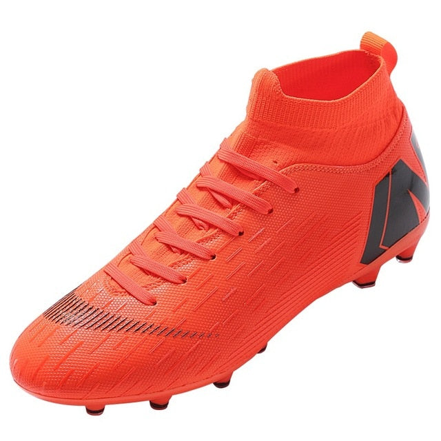 Hot Sale Mens Soccer Cleats High Ankle Football Shoes Long Spikes Outdoor Soccer