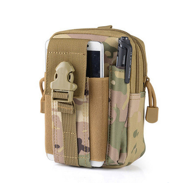 Men Tactical Molle Pouch Belt Waist Pack Bag Small Pocket Military