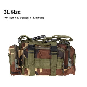 Outdoor Climbing Bags Waterproof Waist Bag Military Tactical