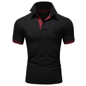 Men's training exercise Brand Golf Polos Shirts Quick Dry Slim Short Sleeve