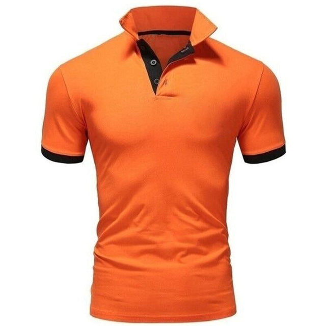 Men's training exercise Brand Golf Polos Shirts Quick Dry Slim Short Sleeve