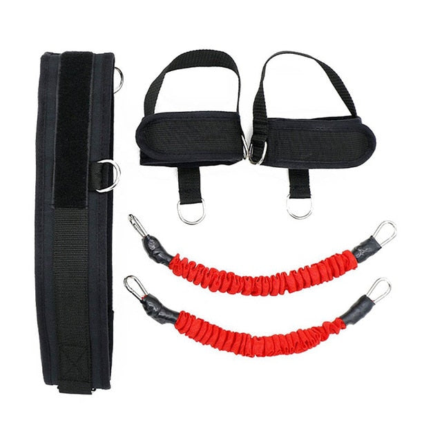 Resistance Band Multifunction Training 4 Tube Leg Exerciser Elastic Pull Rope Bands Yoga Fitness Foot Pedal Bodybuilding Sit-up