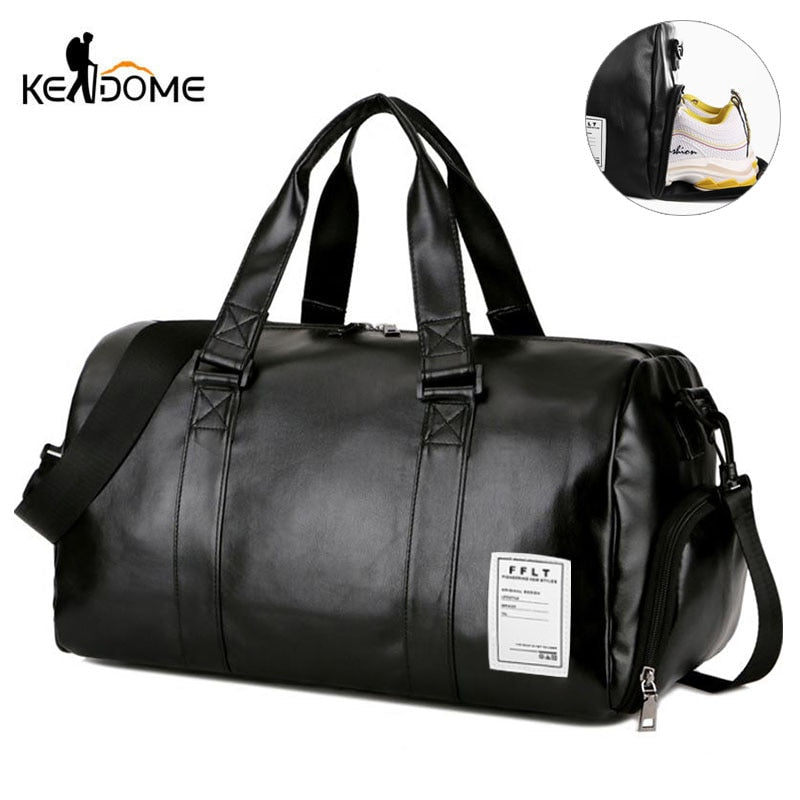 Gym Bag Leather Sports Bags Big Men Training Tas for Shoes Lady Fitness Yoga Travel Luggage