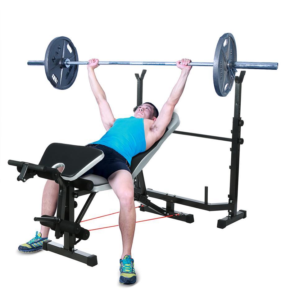 Weight bench Professional weightlifting Bed sports Multifunctional gym bench rack smith