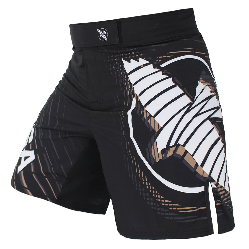 MMA White dragon Eagle subtitles sports breathable boxing training pants mma short kickboxing