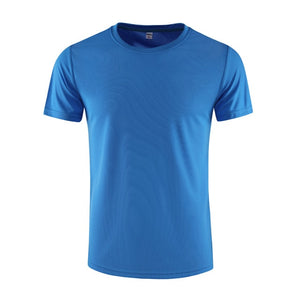 Men Running T Shirt Quick Dry Fitness T Shirt Training Clothes Gym Soccer