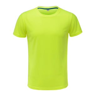 Men Running T Shirt Quick Dry Fitness T Shirt Training Clothes Gym Soccer