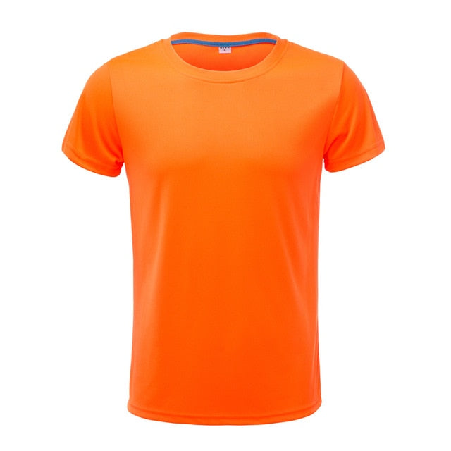 Men Running T Shirt Quick Dry Fitness T Shirt Training Clothes Gym Soccer