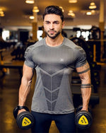 Gym Shirt Sport T Shirt Men Fitness Running Shirts Quick Dry