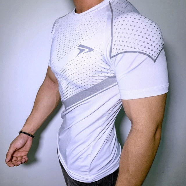 Gym Shirt Sport T Shirt Men Fitness Running Shirts Quick Dry