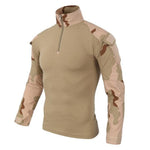 Field Combat Training Camo Long Sleeve Tactical Shirt Army Fans Shoot Train Camping Breathable