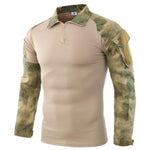 Field Combat Training Camo Long Sleeve Tactical Shirt Army Fans Shoot Train Camping Breathable