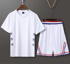 Free custom name number!New men/women basketball  sport shorts set,men Short sleeve basketball shirt train uniforme