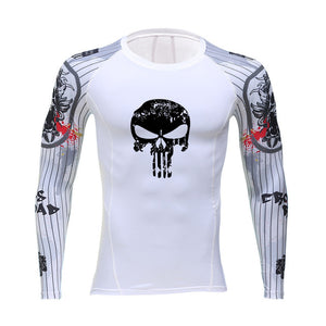 Men Fitness Running T Shirts Long Sleeve Sport Top Elastic Sportswear