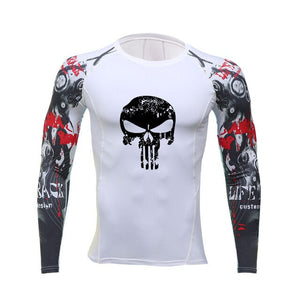 Men Fitness Running T Shirts Long Sleeve Sport Top Elastic Sportswear