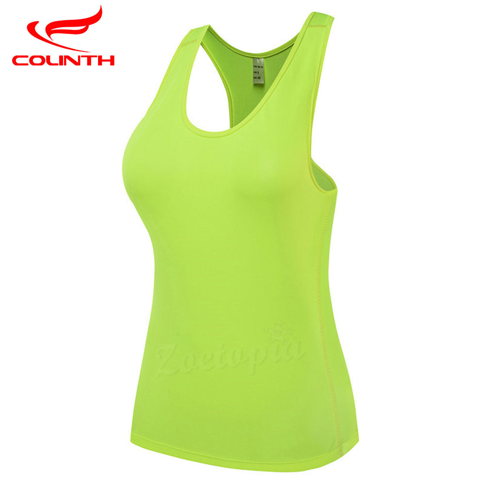 Women Yoga Sleeveless T-shirts Sports Fitness Base Layer Training