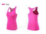 Women Yoga Sleeveless T-shirts Sports Fitness Base Layer Training