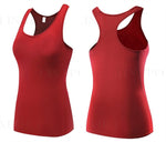 Women Yoga Sleeveless T-shirts Sports Fitness Base Layer Training