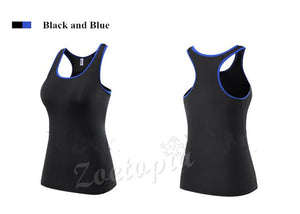 Women Yoga Sleeveless T-shirts Sports Fitness Base Layer Training