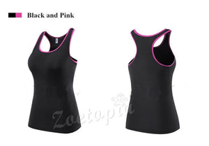 Women Yoga Sleeveless T-shirts Sports Fitness Base Layer Training