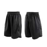 Black Basketball Shorts Quick Dry Breathable Training Basket-ball