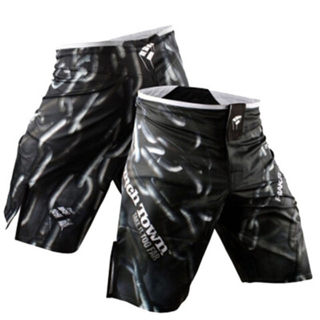 Men MMA Shorts Boxing Trunks Bad Man Fight Shorts Boxing Pants Jiu Jitsu Muay Thai