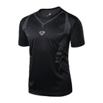 Sport Men Quick Dry Wicking Running T-shirts Training Compression Breathable