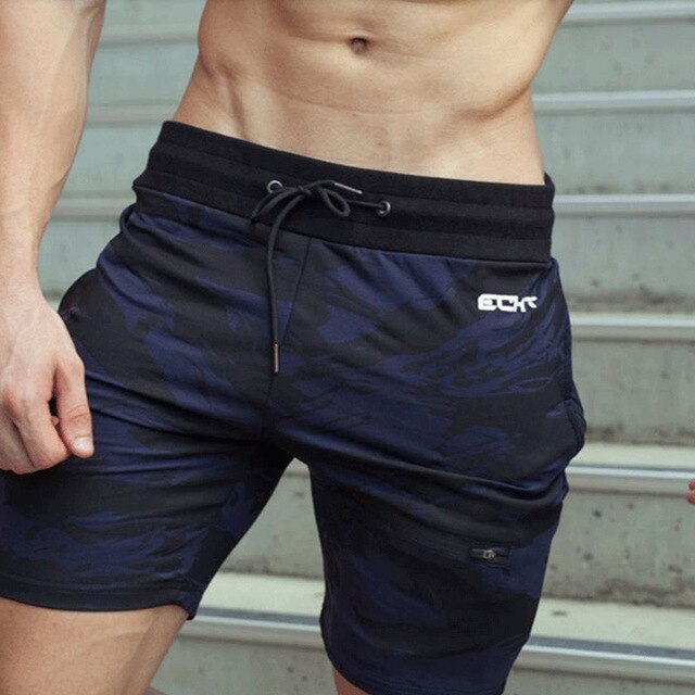 Men Gym Fitness camouflage cotton shorts Run jogging sports bodybuilding Calf-Length Sweatpants