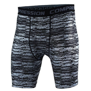 Mens Camouflage Tight shorts Running training compression Quick-dry short pants