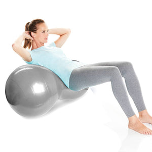 Yoga Supplies Explosion-proof Yoga Peanut Ball Fitness Rehabilitation Physical Therapy Ball-Gray