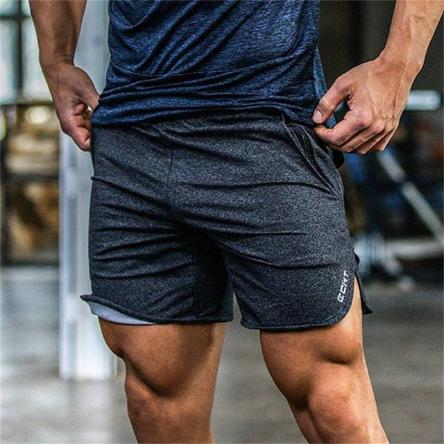 Mens Gym Cotton Shorts Running Jogging Sports Fitness Bodybuilding Sweatpants Male