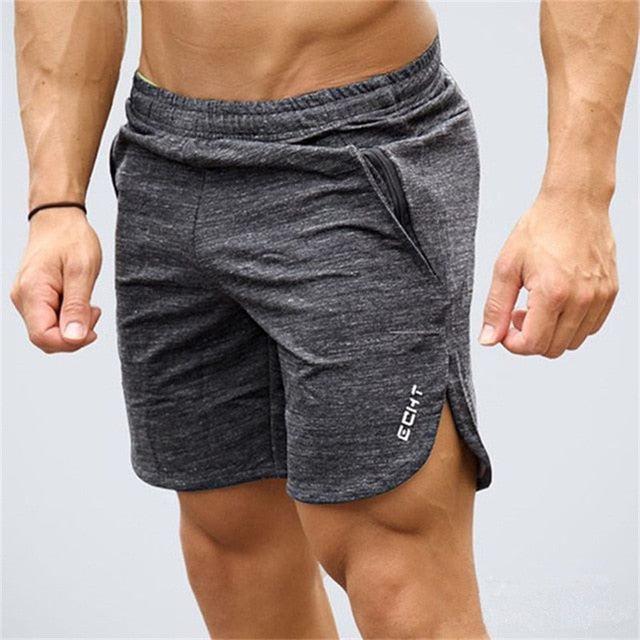 Mens Gym Cotton Shorts Running Jogging Sports Fitness Bodybuilding Sweatpants Male