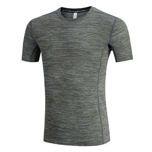 T Shirt Men Training Men Running Sports T Shirts Quick dry Short Sleeve