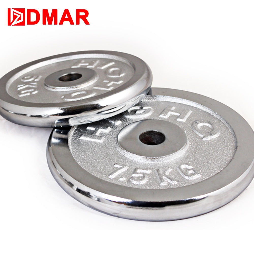 1pc Electroplate Dumbbells Disk Weights For FitnessWeightliftingCrossfit quipment