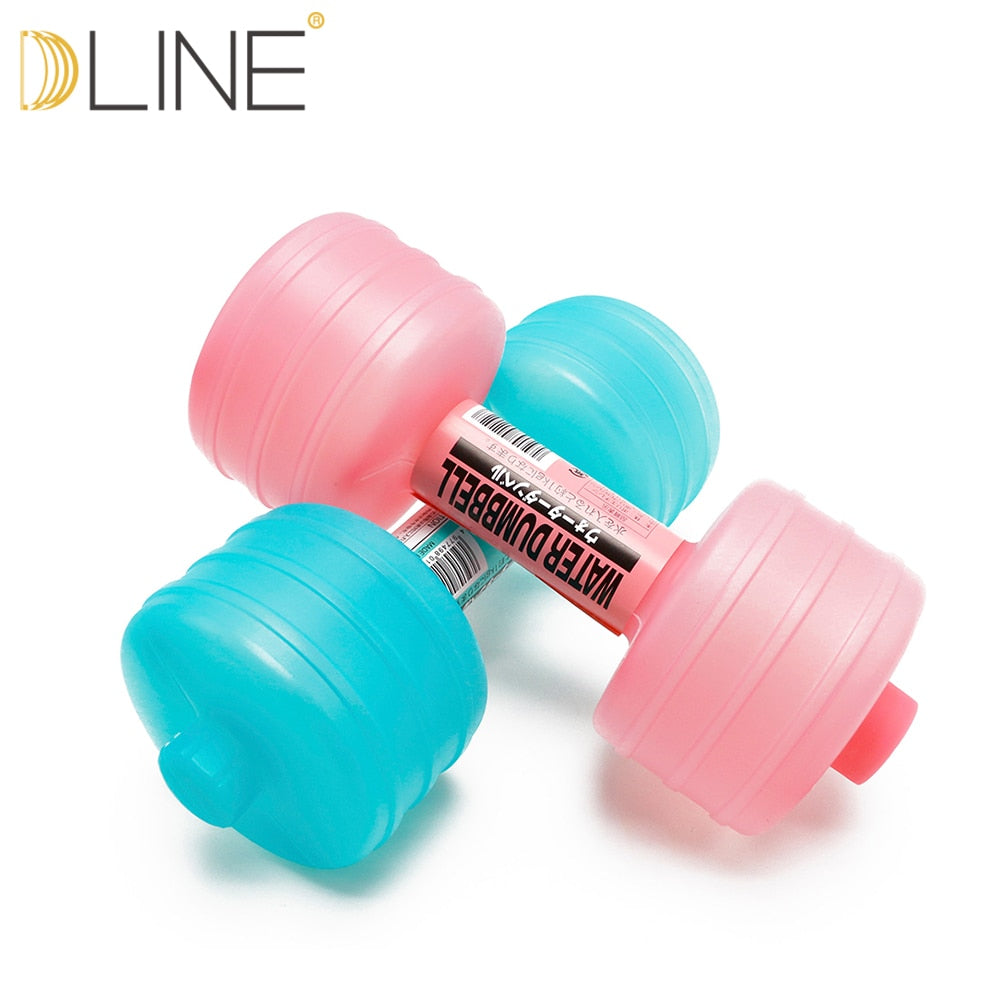 1pcs 1kg New Injection Water Dumbbells for Fitness Aquatic Barbell Gym Weight Loss Exercise Equipment Women