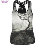 Summer Women Sport Vest 3D Print Female Yoga Shirts Running Vest Training Fitness