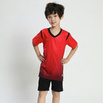 Football new kids men blank soccer jerseys set button football training suits boys sports football